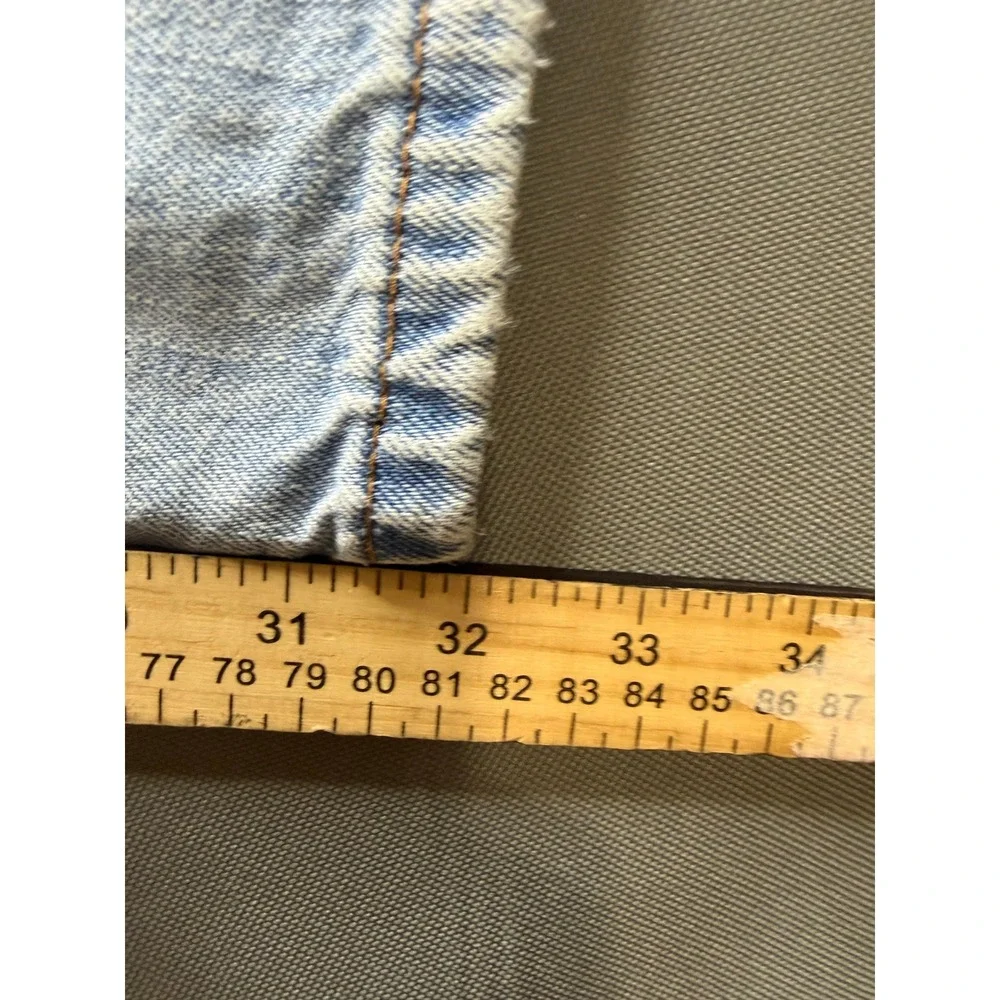 Levi's 550 Vintage Relaxed Fit Jeans Mens Light Wash Distressed 40x32